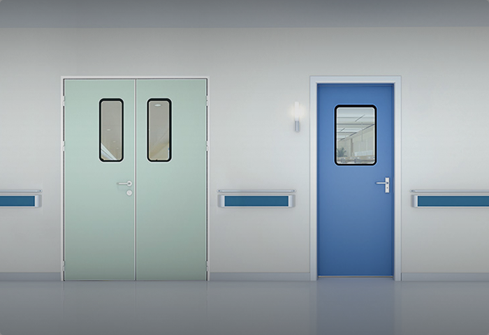 Porta e janela para sala limpa